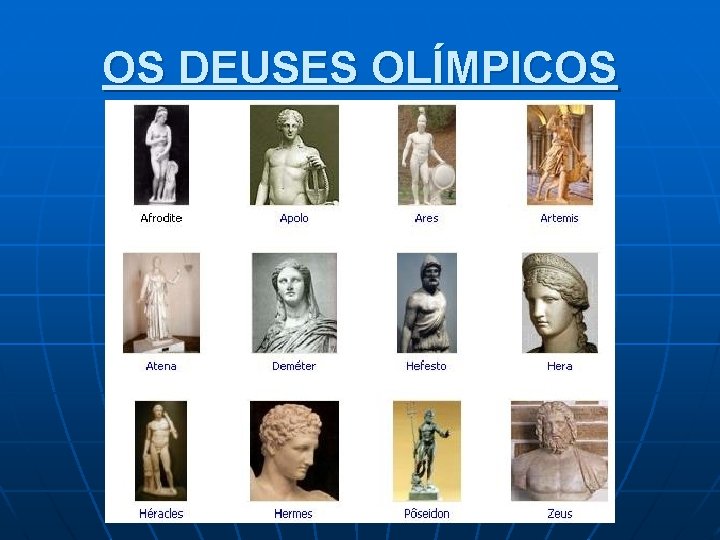 OS DEUSES OLÍMPICOS 