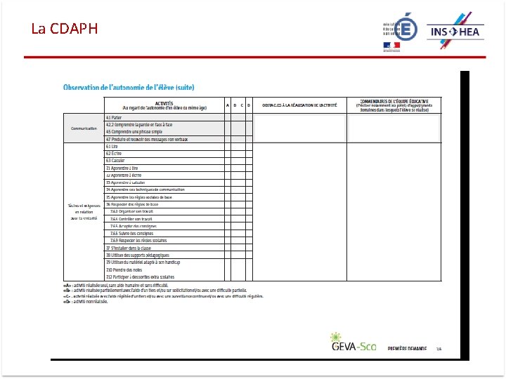 La CDAPH 