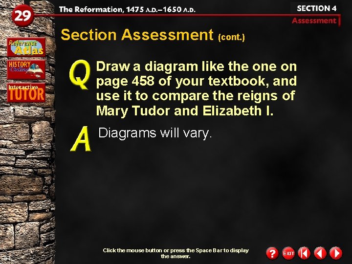 Section Assessment (cont. ) Draw a diagram like the on page 458 of your Section Assessment (cont. ) Draw a diagram like the on page 458 of your