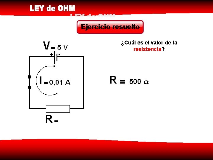 ¿Cuál es el valor de la resistencia? 