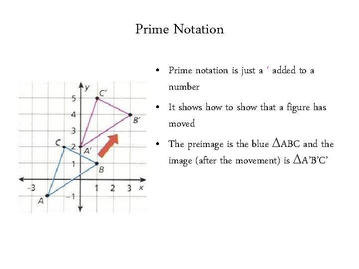 Prime Notation • Prime notation is just a ‘ added to a number • Prime Notation • Prime notation is just a ‘ added to a number •