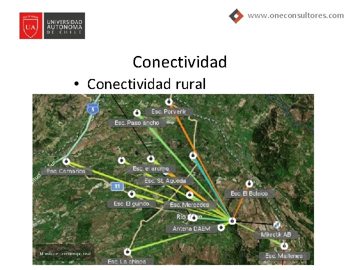 www. oneconsultores. com Conectividad • Conectividad rural 