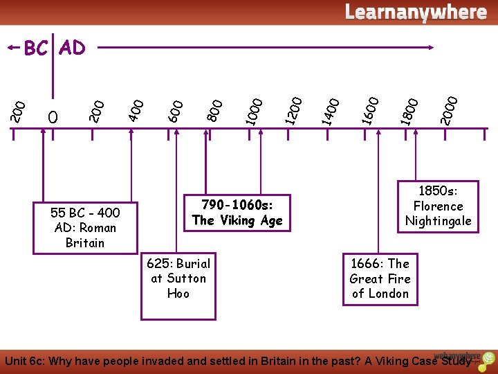 History 55 BC - 400 AD: Roman Britain 790 -1060 s: The Viking Age