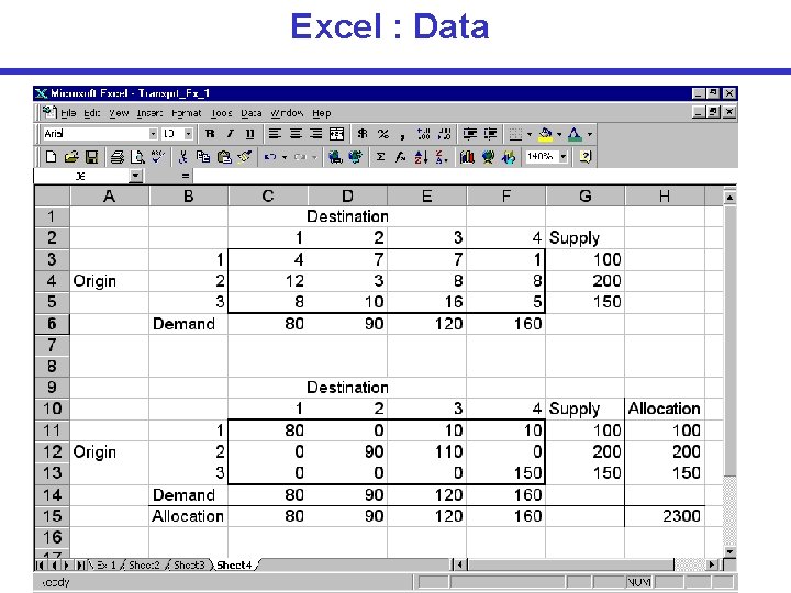 Excel : Data 