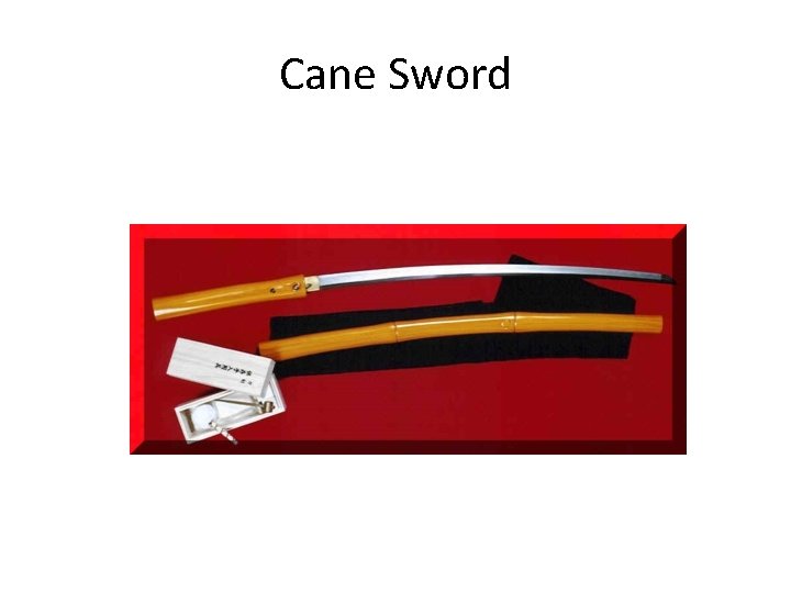Cane Sword 