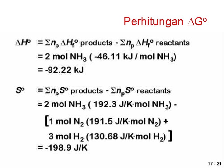 Perhitungan DGo 