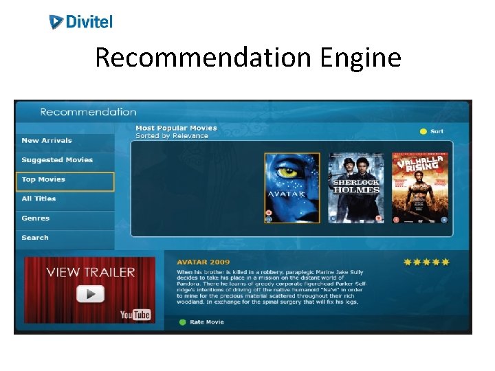 Recommendation Engine Recommendation Engine