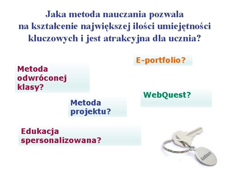 Jaka metoda nauczania pozwala na kształcenie największej ilości umiejętności kluczowych i jest atrakcyjna dla