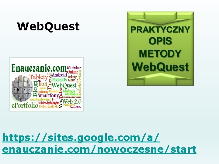 Web. Quest https: //sites. google. com/a/ enauczanie. com/nowoczesne/start 