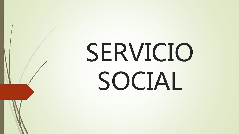 SERVICIO SOCIAL 