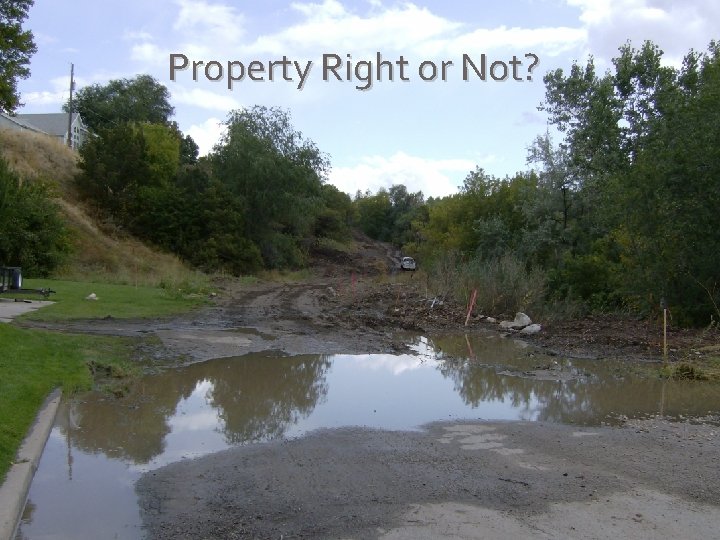 Property Right or Not? 
