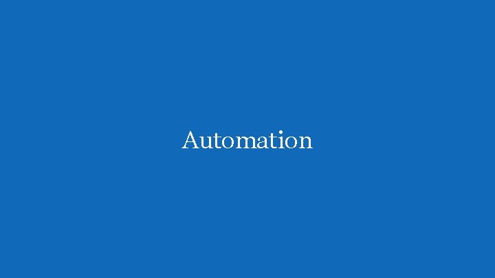 Automation 
