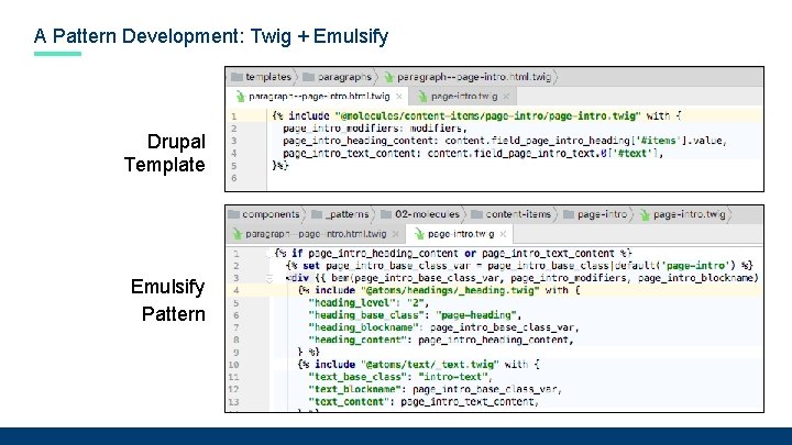 A Pattern Development: Twig + Emulsify Drupal Template Emulsify Pattern 