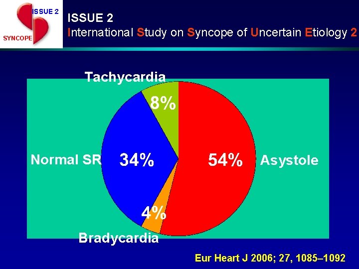 ISSUE 2 SYNCOPE ISSUE 2 International Study on Syncope of Uncertain Etiology 2 Tachycardia