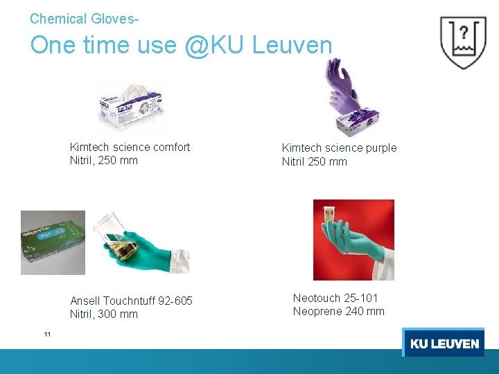 Chemical Gloves- One time use @KU Leuven 11 Kimtech science comfort Nitril, 250 mm