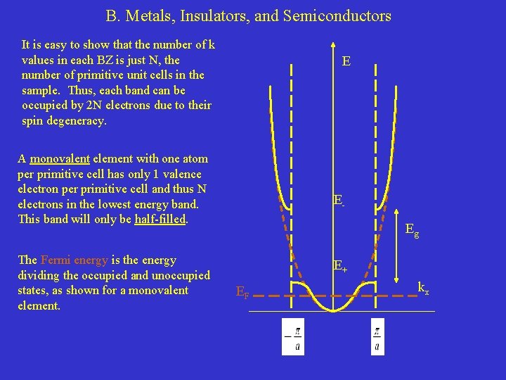 B. Metals, Insulators, and Semiconductors It is easy to show that the number of B. Metals, Insulators, and Semiconductors It is easy to show that the number of