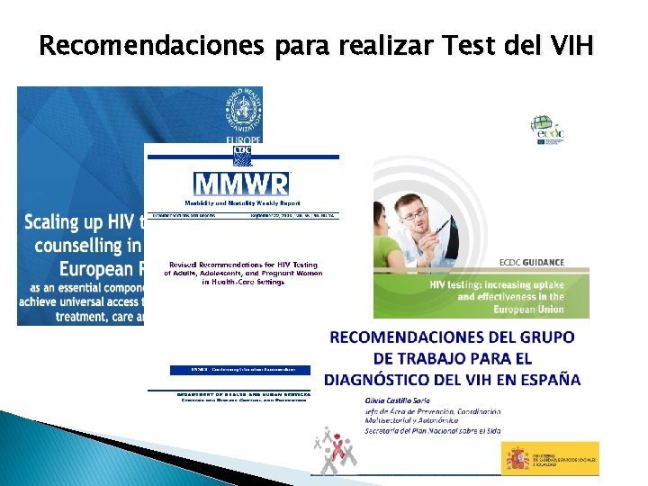 Recomendaciones para realizar Test del VIH 