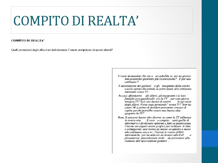 COMPITO DI REALTA’ 