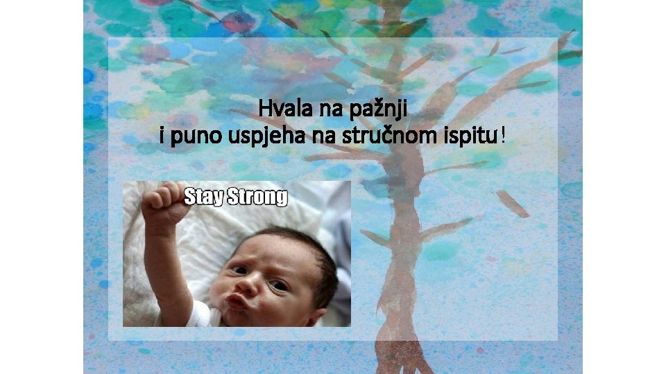 Hvala na pažnji i puno uspjeha na stručnom ispitu! 