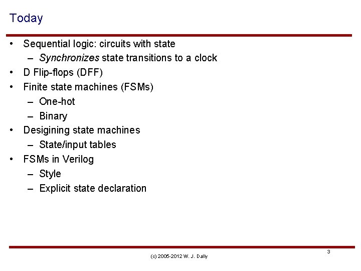 Digital Design A Systems Approach Lecture 6 Sequential