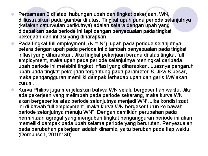 l Persamaan 2 di atas, hubungan upah dan tingkat pekerjaan, WN, diiliustrasikan pada gambar