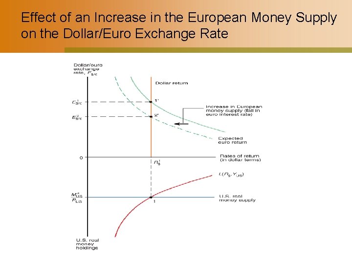 Effect of an Increase in the European Money Supply on the Dollar/Euro Exchange Rate