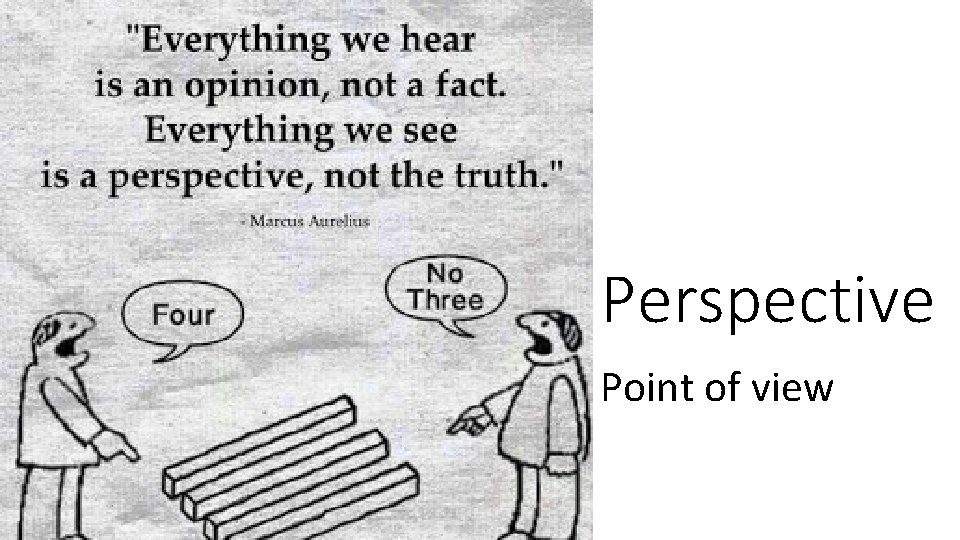 Perspective Point of view 