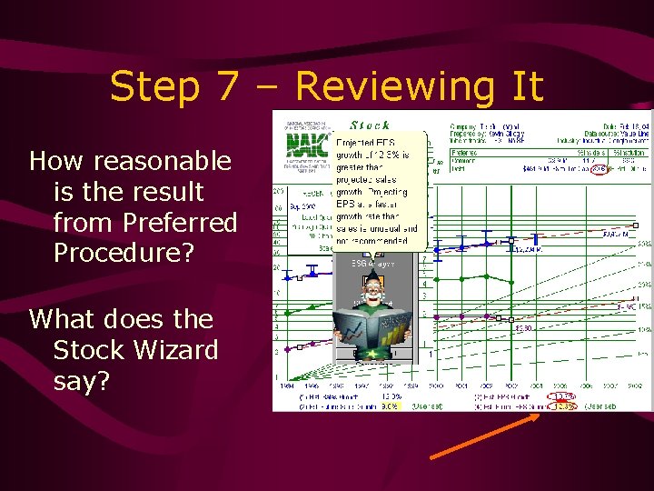 Step 7 – Reviewing It How reasonable is the result from Preferred Procedure? What