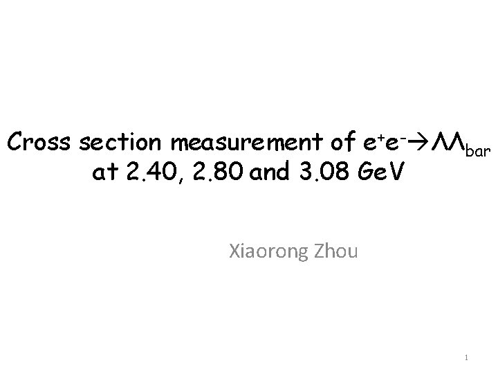 Cross section measurement of e+e- ΛΛbar at 2. 40, 2. 80 and 3. 08