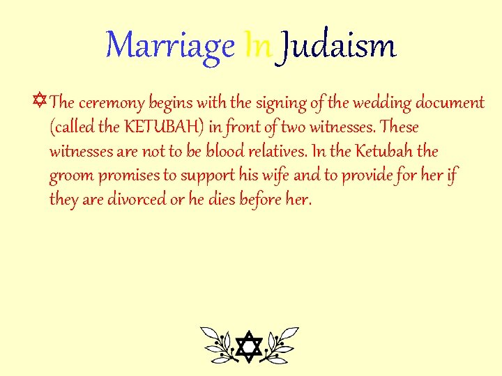 Marriage In Judaism Y The ceremony begins with the signing of the wedding document