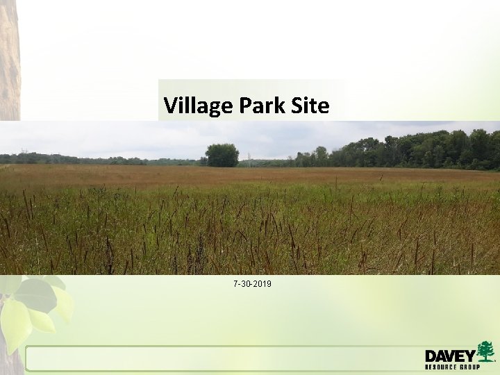 Village Park Site 7 -30 -2019 
