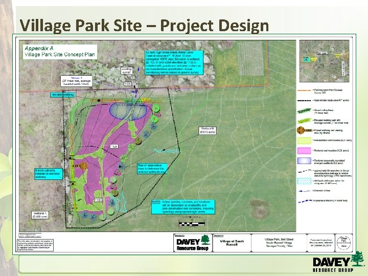 Village Park Site – Project Design 