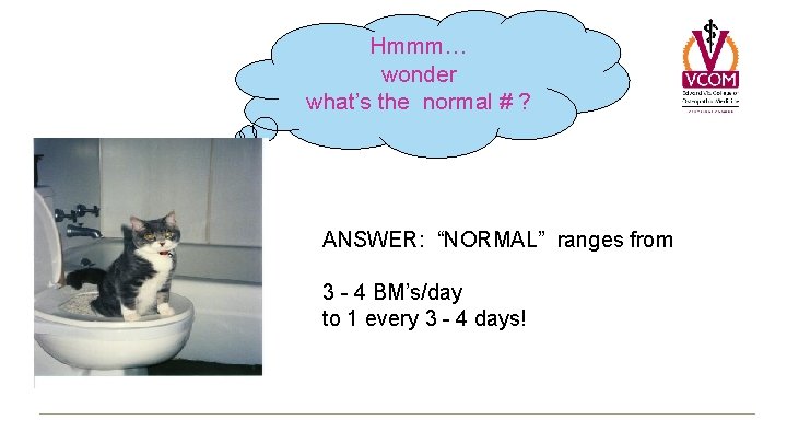 Hmmm… wonder what’s the normal # ? ANSWER: “NORMAL” ranges from 3 - 4 Hmmm… wonder what’s the normal # ? ANSWER: “NORMAL” ranges from 3 - 4