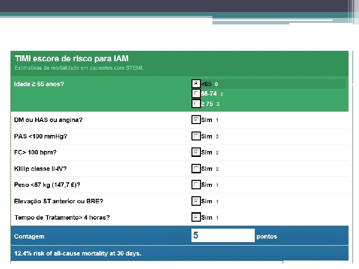 Avaliação de risco precoce 