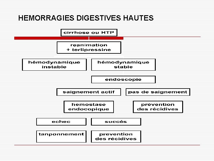 HEMORRAGIES DIGESTIVES HAUTES 