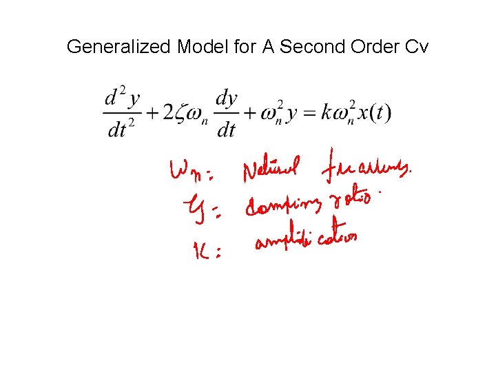 Generalized Model for A Second Order Cv Generalized Model for A Second Order Cv
