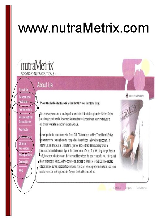 www. nutra. Metrix. com www. nutra. Metrix. com