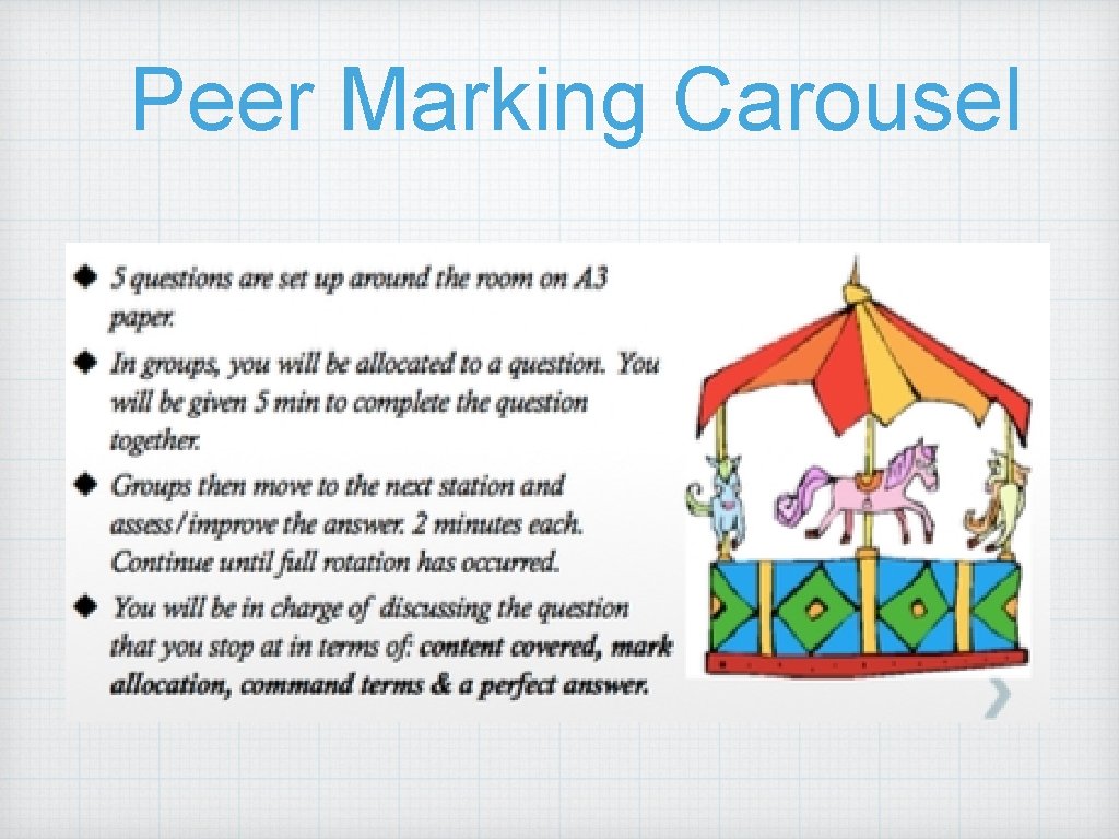 Peer Marking Carousel 