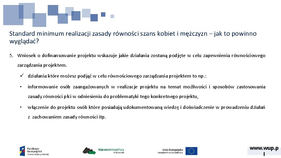 Standard minimum realizacji zasady równości szans kobiet i mężczyzn – jak to powinno wyglądać?