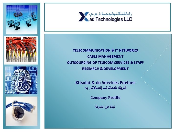 TELECOMMUNICATION & IT NETWORKS CABLE MANAGEMENT OUTSOURCING OF TELECOM SERVICES & STAFF RESEARCH &