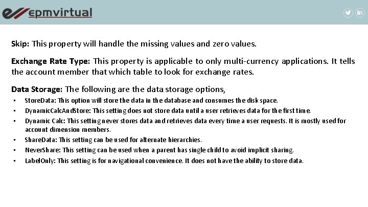 Skip: This property will handle the missing values and zero values. Exchange Rate Type: Skip: This property will handle the missing values and zero values. Exchange Rate Type: