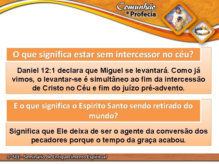 O que significa estar sem intercessor no céu? Daniel 12: 1 declara que Miguel