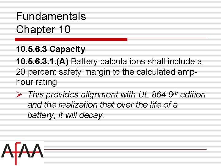 Fundamentals Chapter 10 10. 5. 6. 3 Capacity 10. 5. 6. 3. 1. (A)