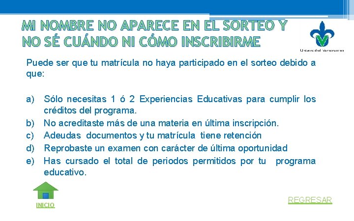 MI NOMBRE NO APARECE EN EL SORTEO Y NO SÉ CUÁNDO NI CÓMO INSCRIBIRME