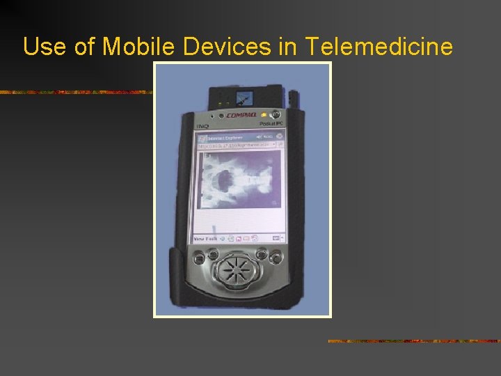 Use of Mobile Devices in Telemedicine 
