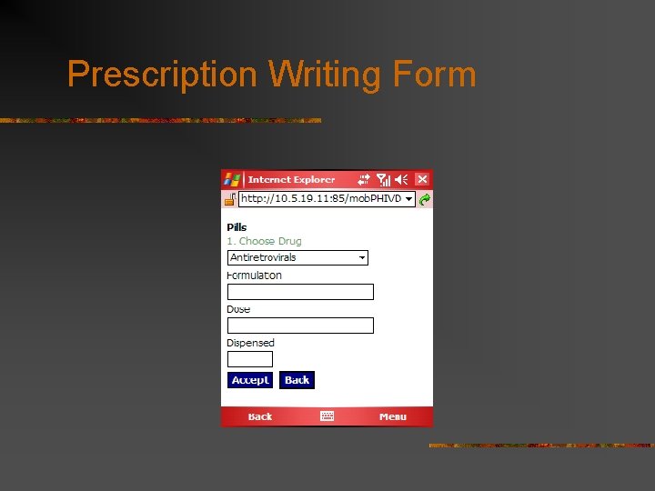 Prescription Writing Form 