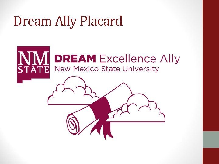 Dream Ally Placard 