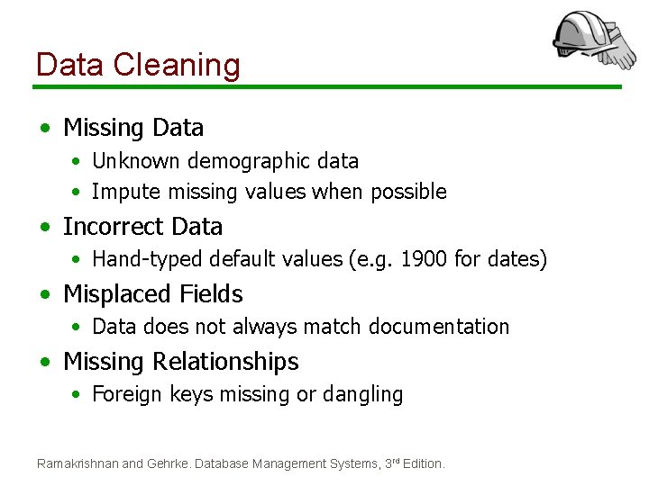 Data Cleaning • Missing Data • Unknown demographic data • Impute missing values when