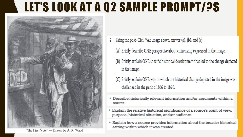 LET’S LOOK AT A Q 2 SAMPLE PROMPT/? S 