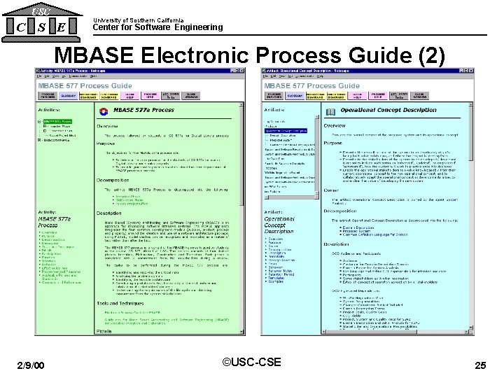 USC C S E University of Southern California Center for Software Engineering MBASE Electronic USC C S E University of Southern California Center for Software Engineering MBASE Electronic